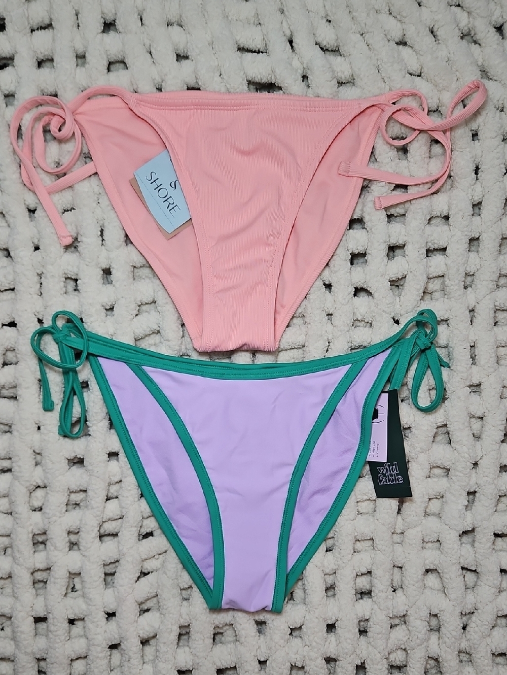 Shade & Shore Wild Fable Swimsuit Bikini Bottom Lot Qty 2 XS Size 0-2 New